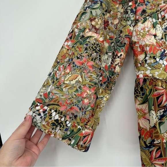 Soft Surroundings Ariege Jacket Beaded & Embroidered Lace Details Size M - Picture 6 of 7